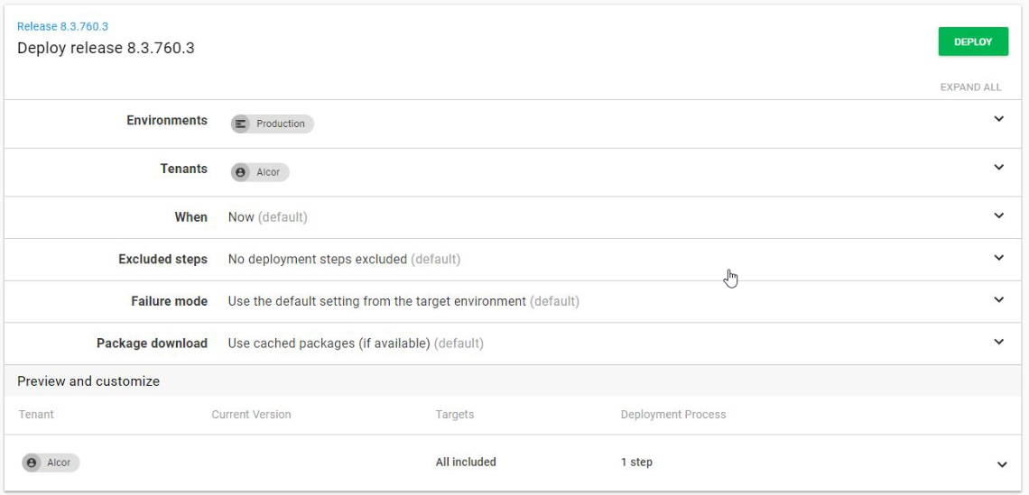 Deploy Tenant Step
